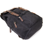 Рюкзак туристический текстильный унисекс Vintage Черный (221475) - изображение 4