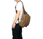 Тактичний чоловічий рюкзак Vintage Бежевий рюкзак для чоловіка (206845) - зображення 14