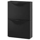 Тумба для взуття ІКЕА TRONES 52х18х39 см чорний (80397313)