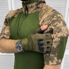 Мужской летний Убакс с коротким рукавом и воротником на замке / Плотная футболка рип-стоп пиксель размер S - изображение 3