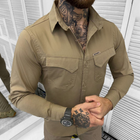 Мужская крепкая Рубашка Combat RipStop с сетчатыми вставками койот размер XL - изображение 8