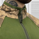Мужской летний Убакс с коротким рукавом и воротником на замке / Плотная футболка рип-стоп пиксель размер XL - изображение 4