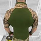 Мужской летний Убакс с коротким рукавом и воротником на замке / Плотная футболка рип-стоп пиксель размер XL - изображение 5