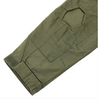 Хлопковый мужской Убакс с отсеками для Налокотников / Уставная рубашка олива размер XL - изображение 3