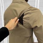 Мужская крепкая Рубашка Combat RipStop с сетчатыми вставками койот размер S - изображение 7