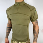 Мужской Убакс Han Wild с короткими рукавами и карманами / Прочная уставная Рубашка олива размер XL - изображение 2