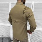 Мужская крепкая Рубашка Combat RipStop с сетчатыми вставками койот размер 2XL - изображение 4