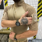 Мужской Убакс Single Sword с короткими рукавами и карманами / Прочная уставная Рубашка Coolmax койот размер M - изображение 4