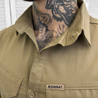 Мужская крепкая Рубашка Combat RipStop с сетчатыми вставками койот размер 3XL - изображение 5