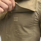 Мужская крепкая Рубашка Combat RipStop с сетчатыми вставками койот размер 3XL - изображение 6