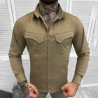 Мужская крепкая Рубашка Combat RipStop с сетчатыми вставками койот размер M - изображение 2