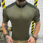 Мужской Убакс с короткими рукавами и карманами / Прочная уставная Рубашка рип-стоп олива размер M - изображение 2