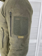 Чоловіча флісова кофта Bazel у кольорі хакі / Фліска розмір L - зображення 4