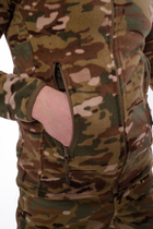 Мужская флисовая Кофта QAUQE с высоким воротником и карманами на молниях / Флиска мультикам размер XXL - изображение 3