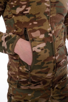 Чоловіча флісова Кофта QAUQE з високим коміром та кишенями на блискавках / Фліска мультикам розмір S - зображення 3