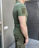 Поло тактичне Bikatex, колір Олива, розмір M, з липучками для шевронів на рукавах, футболка тактична - зображення 4