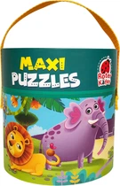 Максі пазли у тубусі 2 в 1 «Зоопарк» Vladi Toys RK1080-02 (5903858960296)