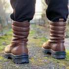 Высокие Летние Ботинки Ястреб коричневые / Легкие Кожаные Берцы размер 38 - изображение 4