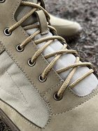 Мужские Кожаные Ботинки с мембраной на резиновой подошве / Демисезонные Берцы койот размер 42 - изображение 5