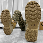 Кожаные мужские Ботинки Vaneda с мембраной и системой поглощения нагрузок / Легкие Берцы койот размер 42 - изображение 4
