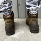 Всесезонные мужские Ботинки Single Sword на усиленной прочной подошве / Водонепроницаемые Берцы коричневые - изображение 3