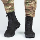 Высокие мужские Ботинки с вентиляционными отверстиями / Легкие Берцы черные размер 42 - изображение 3