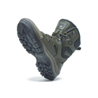 Универсальные кожаные Берцы с мембраной / Демисезонные Ботинки на двухкомпонентной подошве олива размер 32 - изображение 7