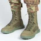 Высокие мужские Ботинки с вентиляционными отверстиями / Легкие Берцы олива размер 42 - изображение 3