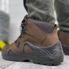 Мужские всесезонные Ботинки Scooter с мембраной / Водостойкие нубуковые Берцы коричневые размер 42 - изображение 2