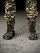 Водостойкие мужские кожаные Ботинки Single Sword с мембраной / Износостойкие Берцы хаки размер 42 - изображение 5