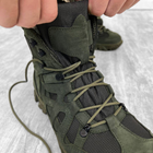 Мужская кожаная Ботинки Троя на резиновой подошве / Легкие Берцы олива размер 43 - изображение 2