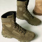 Утеплені Берці з натуральної шкіри з підкладкою Airtex / Зимові черевики у кольорі олива розмір 41 - зображення 3
