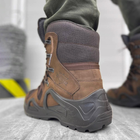 Всесезонные мужские Ботинки Scooter с мембраной / Водостойкие нубуковые Берцы коричневые размер 42 - изображение 4