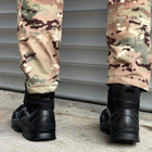Демисезонные мужские Ботинки Single Sword с мембраной / Нубуковые водонепроницаемые Берцы черные размер 44 - изображение 4