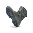Универсальные кожаные Берцы с мембраной / Демисезонные Ботинки на двухкомпонентной подошве олива размер 44 - изображение 7