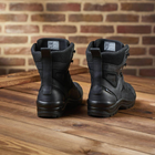 Универсальные кожаные Берцы с мембраной / Летние Ботинки на двухкомпонентной подошве черные размер 38 - изображение 4