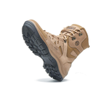 Универсальные кожаные Берцы с мембраной / Демисезонные Ботинки на двухкомпонентной подошве койот размер 35 - изображение 4