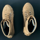 Утепленные Берцы из натуральной кожи / Зимние ботинки с подкладкой Airtex в цвете койот размер 48 - изображение 8
