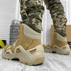 Кожаные мужские Ботинки Vaneda с мембраной и системой поглощения нагрузок / Легкие Берцы койот размер 45 - изображение 3