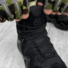 Мужские кожаные Ботинки АК на гибкой полиуретановой подошве / Водонепроницаемые Берцы черные размер 45 - изображение 2