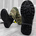 Мужские кожаные Ботинки АК на гибкой полиуретановой подошве / Водонепроницаемые Берцы черные размер 45 - изображение 4