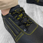 Мужские кожаные Ботинки с металлическим носком и дышащей подкладкой черные размер 43 - изображение 3