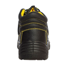 Кожаные мужские Ботинки с металлическим носком и дышащей подкладкой черные размер 45 - изображение 3