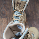 Универсальные кожаные Берцы с мембраной / Демисезонные Ботинки на двухкомпонентной подошве койот пиксель - изображение 5
