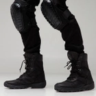 Мужские зимние Берцы Варриор до -15°C с ортопедической стелькой / Ботинки кожаные на подкладке Gore-Tex черные - изображение 5