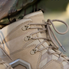 Износостойкие мужские Ботинки Single Sword с мембраной / Демисезонные кожаные Берцы койот размер 44 - изображение 3
