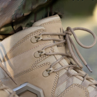Износостойкие мужские Ботинки Single Sword с мембраной / Демисезонные кожаные Берцы койот размер 44 - изображение 3