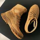 Утеплені Берці з натуральної шкіри / Зимові черевики з хутряною підкладкою у кольорі койот розмір 40 - зображення 4