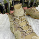 Мужские кожаные Ботинки АК на гибкой полиуретановой подошве / Водонепроницаемые Берцы койот размер 42 - изображение 2