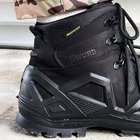 Демисезонные мужские Ботинки Single Sword с мембраной / Нубуковые водонепроницаемые Берцы черные размер 45 - изображение 8